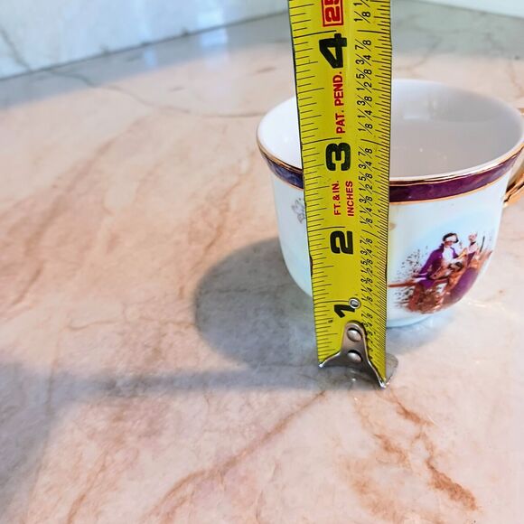 GNA Fine Porcelain Tea Cup 24k Hand Painted Victorian Iridescent Replacement - Picture 12 of 14